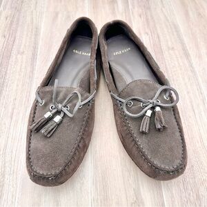 Cole Haan Women’s Grant Driving Brown Suede Loafers Moccasins Shoes | Size 7 B